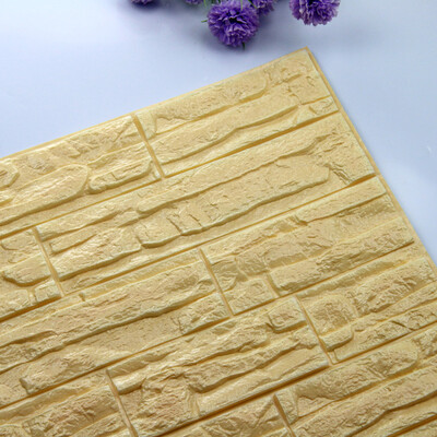 

DIY 3D Brick PE Foam Wallpaper Panels Room Decal Stone Decoration Embossed
