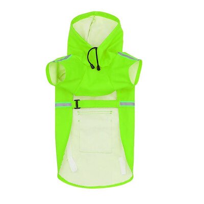 

Adjustable Dog Raincoat Waterproof Rain Jacket With Reflective Strip Poncho Pet Hoodies