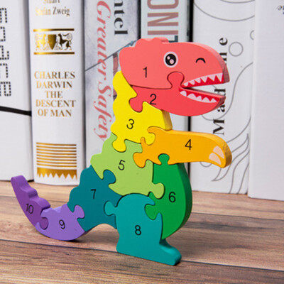 

Siaonvr Children Preschool Educational Digital Dinosaur Puzzle Birthday Toy Boys Girls