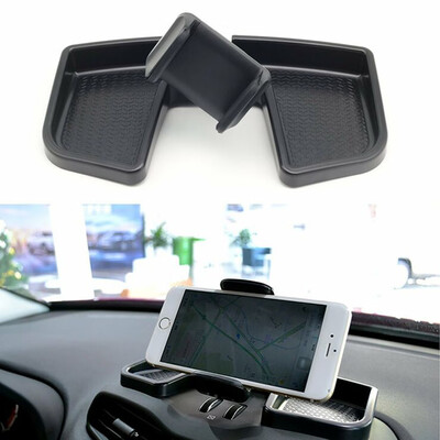 

Black Car Dash Cell Phone Holder GPS Mount Bracket For Jeep Renegade 2014-2017