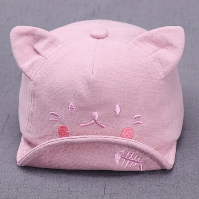 

Kids Summer Hat Baby Girl Boy Cute Soft Baseball Cap Breathable Cartoon Visors Hats
