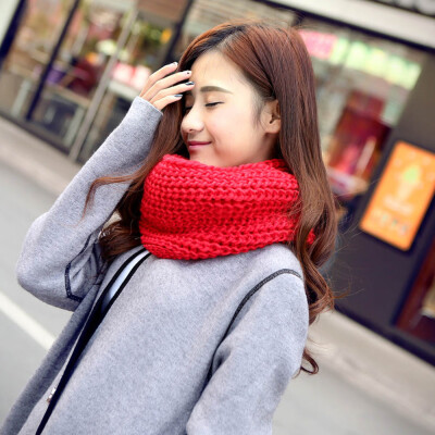 

Gobestart Fashion Warm Knit Neck Circle Wool Blend Cowl Snood Multi-purpose Wool Scarf