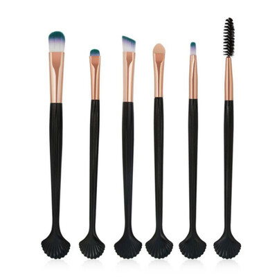 

MAANGE 6Pcs Shell Eye Makeup Brushes Set 4 Colors Eyeshadow Foundation pincel makeup brush set Beauty Cosmetic Tools