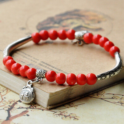 

Stretch Tibetan Bangle Nepal Boho Bracelet Jewellery Cangshi Gypsy