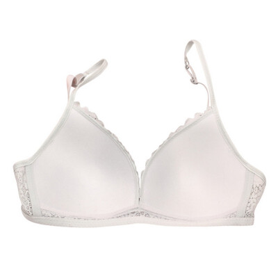 

Women Sexy Lingerie Cross Straps Lace Bras Plus Size Thin Beautiful Back Push Up Wire Free V Neck Bras