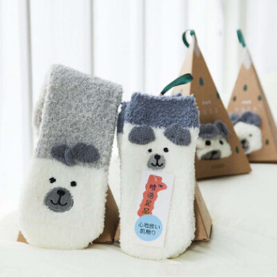 

Cartoon Cute Winter Warm Socks Women Lady Soft Fluffy Bed Socks Xmas Gifts Multi