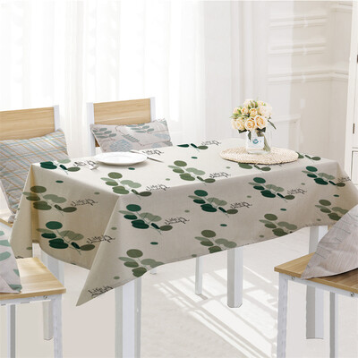 

Toponeto Tree Leaf Table Cloth Linen Tablecloth For Kitchen Decorative Dining Table Cover