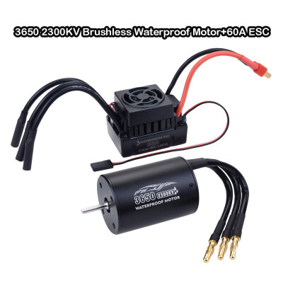 

Siaonvr SURPASS HOBBY 3650 Brushless Waterproof Motor60A ESC Set for 110 RC Truck Car