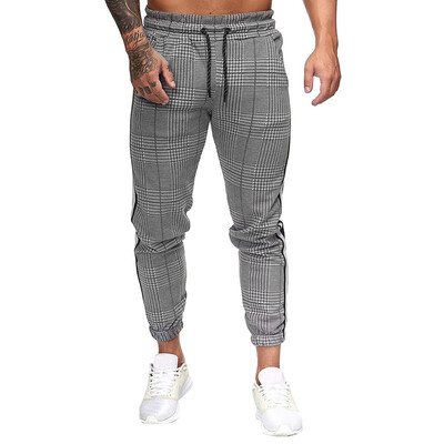 

Gobestart Men Splicing Striped Overalls Casual Pocket Sport Work Casual Trouser Pants
