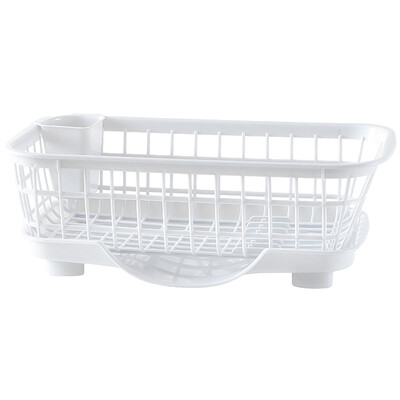 

Kitchen Plastic Sink Dish Drainer Drying Rack Washing Tray Holder Storage Basket