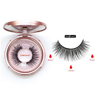 

Women Magnetic False Eyelashes Natural Eyelashes Extension Liquid Eyeliner And Tweezer For All Skin Types