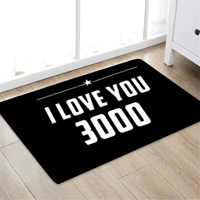 

Gobestart I love You Three Thousand Times Comfort Square Flannel Kitchen Non-slip Mat 50X80CM