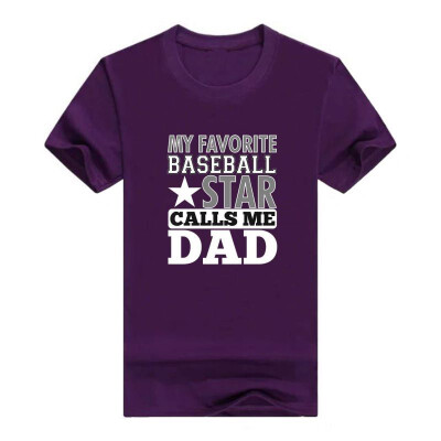 

Favorite Baseball Star Calls Me Dad Men T-Shirt