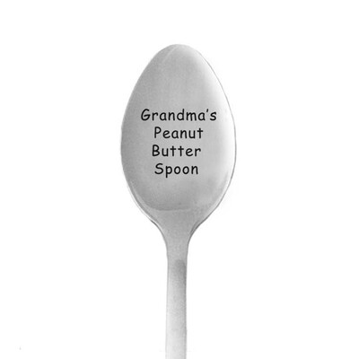 

Family Member Spoon Long Handle Ice Cream Spoon Stainless Steel Laser Carved Spoon Mother Day Gift