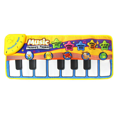 

Music Blanket 5 Modes 8 Piano Keys Music Mat Cartoon Design Baby Crawling Pad Educational Toy