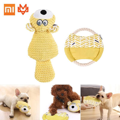 

Xiaomi Youpin Dog Toys Pet Dog Voice Toy Interactive Toys Teething Clean For Small And Medium Dog Chewing Pets Supplies Soft Cotto