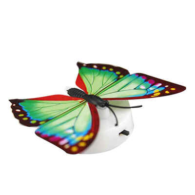 

Glowing 3D Butterfly Shaped Self-adhesive LED Wall Sticker Lamps Night Lights Set Colorful Art Decor for Home Kids Room