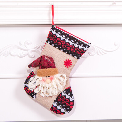 

Tailored Merry Christmas Plush Tree Hanging Gift Candy Small Socks Decoration