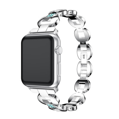 

〖Follure〗Alloy Crystal Link Bracelet Watch Band Strap For Apple Watch Series 3 38MM