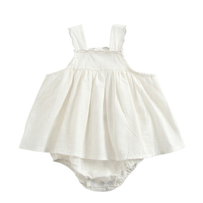 

Newborn Infant Baby Girl Solid Color Romper Backless Jumpsuit Cute Summer Baby Outfit Sunsuit Clothes
