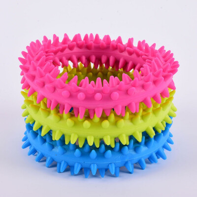 

Pet Supplies Toy Bit Ball Ring Resistance Thorn Dog Toys Pet Toy Dog Molar Rubber Toys