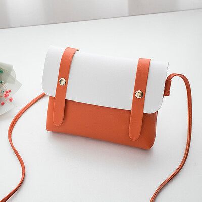 

Tailored Fashion Womens Contrast Color Buckle Chain Shoulder Bag Messenger Bag
