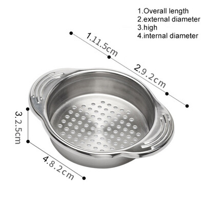 

Safe Stainless Steel Food Can Strainer Fish Food Can Colander Press Lid Oil Drainer Remover No-Mess Dishwasher