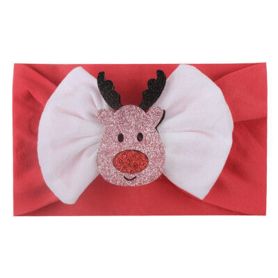 

New Baby Cute Girls Boys Christmas Cartoon Headband Bowknot Design Headwear Apparel Photography Prop Party Gift