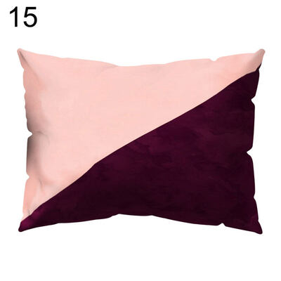 

Marble Grain Color Block Pillow Cover Cushion Case Car Sofa Bedroom Hotel Decor