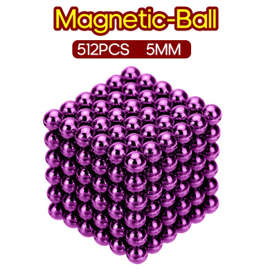 

512PCS Magnetic-Ball 5mm Building Toy Simple Design Office Adults Stress Relief Toys