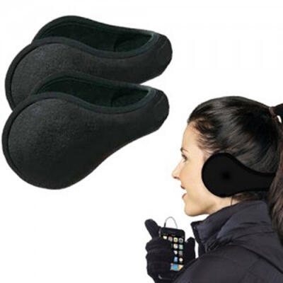 

Mens Womens Winter Ear Muffs Wrap Band Ear Warmers Fleece Muffs Behind Ear Style