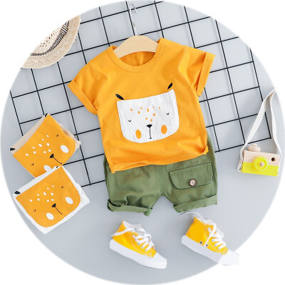 

Casual Boy Clothes Set Summer Print T-shirt For Kids Clothes Sports Pants Fashion Toddler baby Boy Clothes