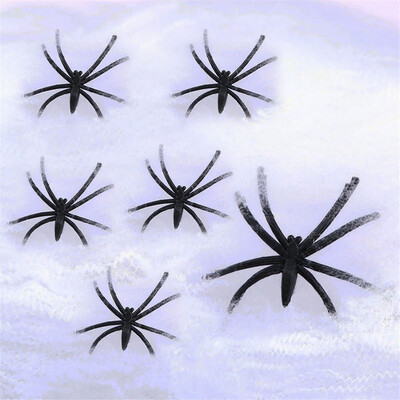 

Toponeto Cotton Spider Web Halloween Props Spider Home Bar Party Festival Decoration