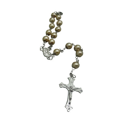 

Religious Jewellery Catholic Cross Pearl Rosary Bracelet Unisex Pair Bracelet Mens Jewellery Hot Gift