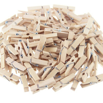 

Household Natural Wooden Clothespins For Pictures Strings Clothes Pins Laundry Practical Art Craft Photo Paper Hanging Clips