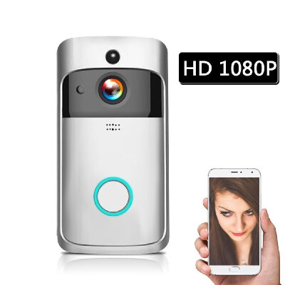 

WiFi Smart Wireless Security DoorBell Smart HD 1080P Visual Intercom Recording Video Door Phone Remote Home Monitoring Night Visio