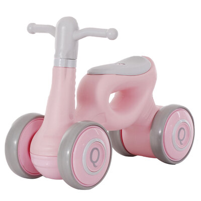 

Kids Balance Bike 4 Wheels No Pedals Plastic Baby Ride-on Toys Twist&Wiggle Scooter For 10-36 Months Girl Boy Pink