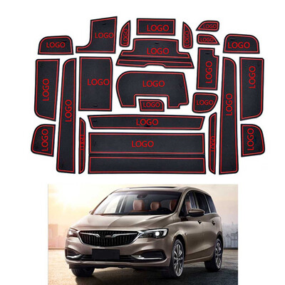 

24pcsset Cup Holder Interior Door Gate Slots Pad Groove Non-slip Mat Replacement For Buick GL6