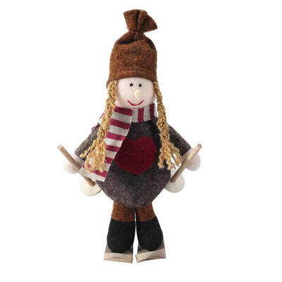 

Ski Girl Doll Decoration Unique Christmas Decoration Festive Party Supplies Christmas Pendant