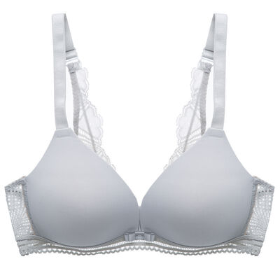 

Women Lace Bra Underwear Sexy Gathered Adjustment Lace Bra Girl Wire Free Bralette
