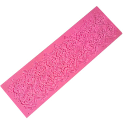 

New Rose Lace Silicone Fondant Mould Chocolate Cake Baking Mold Tool