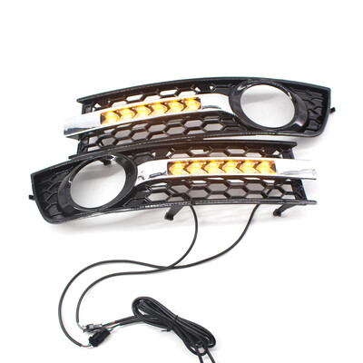 

Flowing Mesh Car LED Fog Lights Lamps Auto Daytime Running Bulbs Set Replacement