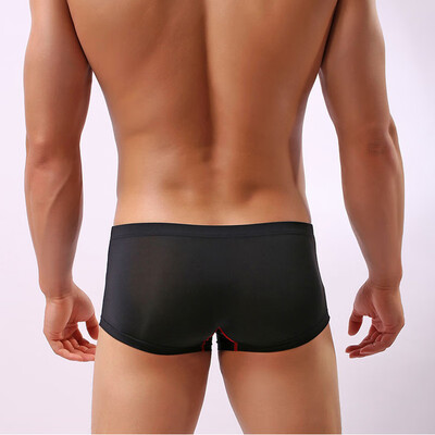 

Men Sexy Lingerie Short Underwear Breathable Low Waist Bulge Pouch Boxers Briefs