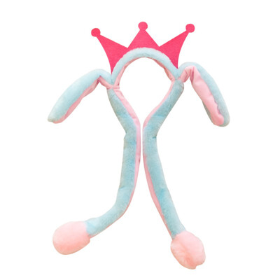 

LED Light Rabbit Ear Hat Headband Cute Cartoon Moving Plush Toy Cap Funny Hair Accessories