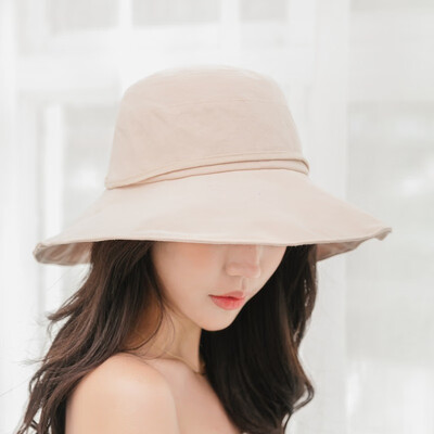 

Japanese bow big along fisherman hat womens summer sun hat casual hat grinding edge basin hat foldable cloth hat tide