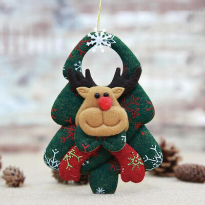 

Toponeto Christmas Tree Three-Dimensional Old Man Snowman Non-Woven Pendant