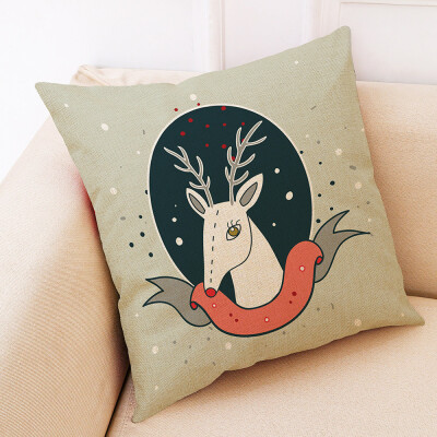 

Tailored Christmas Home Decor Cushion Cover Graffi Style Throw Pillowcase Pillow Covers