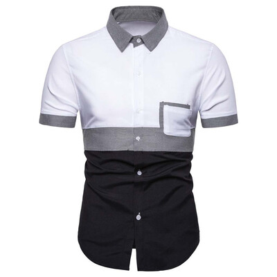 

Tailored Fashion Mens Summer Casual Dress Shirt Mens Short Sleeve Shirts Tops Tee