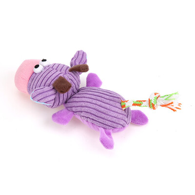 

Gobestart Pet Cat Dog Squeaky Toy Squeaker Sound Chew Fetch Interactive Plush Toy