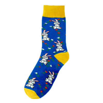 

1 Pair Art Socks New Men Women Cotton Socks Couple Funny Socks Long Colorful Socks